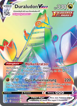 Karte Duraludon VMAX aus Drachenwandel, Nummer 219/203
