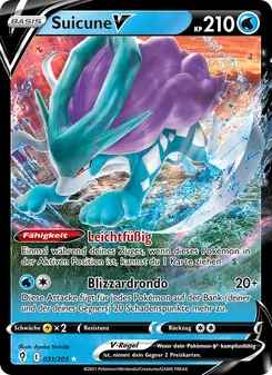 Karte Suicune V aus Drachenwandel, Nummer 31/203