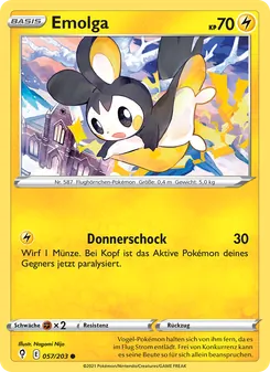 Karte Emolga aus Drachenwandel, Nummer 57/203