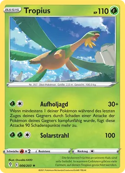 Karte Tropius aus Drachenwandel, Nummer 6/203