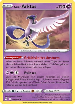 Karte Galar-Arktos aus Drachenwandel, Nummer 63/203
