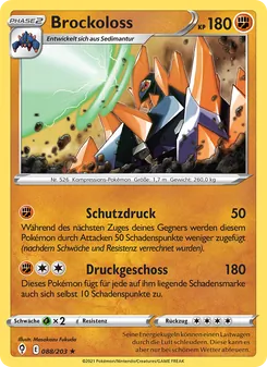Karte Brockoloss aus Drachenwandel, Nummer 88/203
