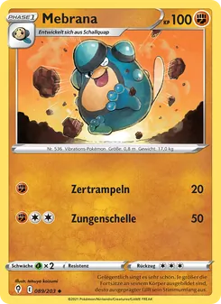 Karte Mebrana aus Drachenwandel, Nummer 89/203