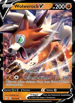 Karte Wolwerock V aus Drachenwandel, Nummer 91/203