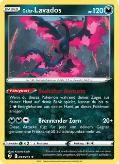 Karte Galar-Lavados aus Drachenwandel, Nummer 93/203