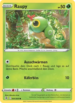 Karte Raupy aus Fusionsangriff, Nummer 1/264