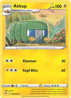 Karte Akkup aus Fusionsangriff, Nummer 100/264