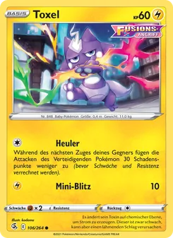 Karte Toxel aus Fusionsangriff, Nummer 106/264