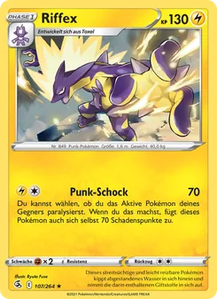 Karte Riffex aus Fusionsangriff, Nummer 107/264