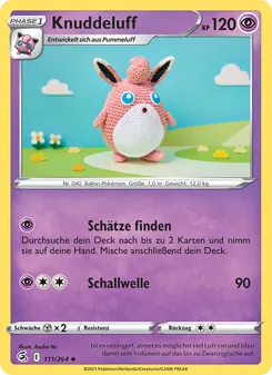 Karte Knuddeluff aus Fusionsangriff, Nummer 111/264
