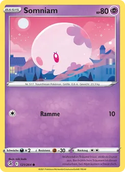 Karte Somniam aus Fusionsangriff, Nummer 121/264