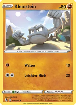 Karte Kleinstein aus Fusionsangriff, Nummer 135/264