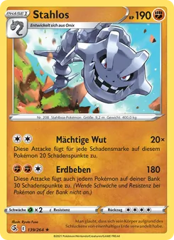 Karte Stahlos aus Fusionsangriff, Nummer 139/264