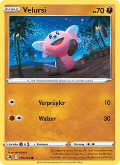 Karte Velursi aus Fusionsangriff, Nummer 150/264