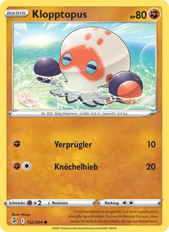 Karte Klopptopus aus Fusionsangriff, Nummer 152/264