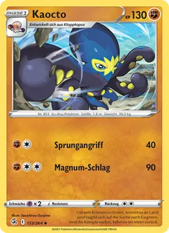 Karte Kaocto aus Fusionsangriff, Nummer 153/264