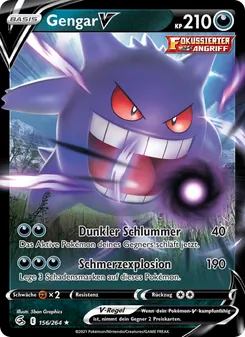 Karte Gengar V aus Fusionsangriff, Nummer 156/264