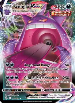 Karte Gengar VMAX aus Fusionsangriff, Nummer 157/264