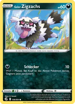 Karte Galar-Zigzachs aus Fusionsangriff, Nummer 159/264