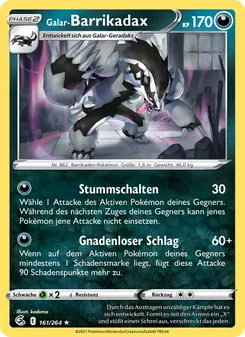 Karte Galar-Barrikadax aus Fusionsangriff, Nummer 161/264