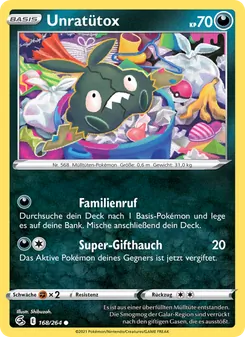 Karte Unratütox aus Fusionsangriff, Nummer 168/264
