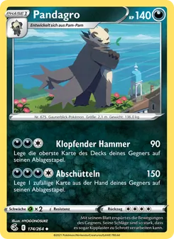 Karte Pandagro aus Fusionsangriff, Nummer 174/264
