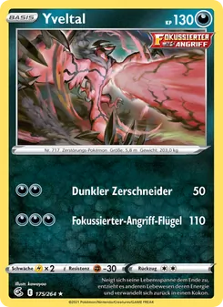 Karte Yveltal aus Fusionsangriff, Nummer 175/264