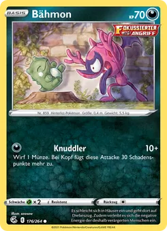 Karte Bähmon aus Fusionsangriff, Nummer 176/264