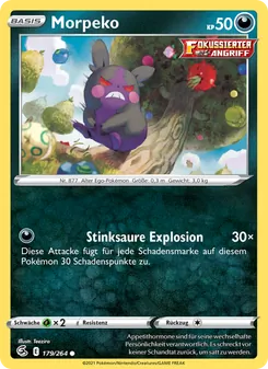 Karte Morpeko aus Fusionsangriff, Nummer 179/264