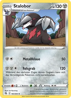 Karte Stalobor aus Fusionsangriff, Nummer 183/264