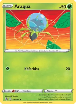 Karte Araqua aus Fusionsangriff, Nummer 19/264
