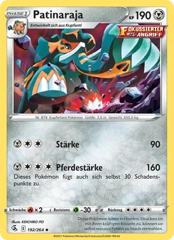 Karte Patinaraja aus Fusionsangriff, Nummer 192/264