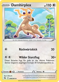 Karte Damhirplex aus Fusionsangriff, Nummer 208/264
