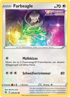 Karte Farbeagle aus Fusionsangriff, Nummer 209/264