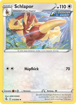 Karte Schlapor aus Fusionsangriff, Nummer 213/264