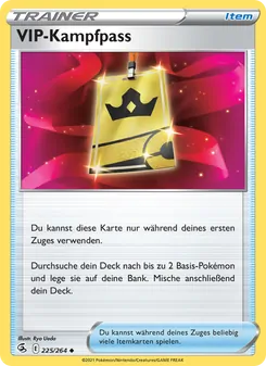 Karte VIP-Kampfpass aus Fusionsangriff, Nummer 225/264