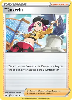 Karte Tänzerin aus Fusionsangriff, Nummer 232/264