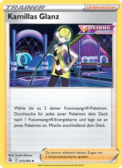 Karte Kamillas Glanz aus Fusionsangriff, Nummer 233/264