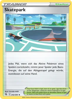 Karte Skatepark aus Fusionsangriff, Nummer 242/264