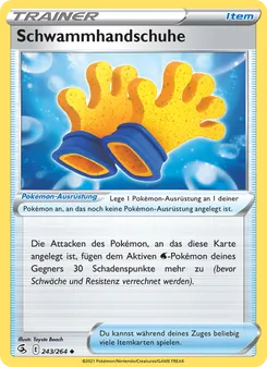Karte Schwammhandschuhe aus Fusionsangriff, Nummer 243/264