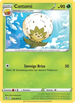 Karte Cottomi aus Fusionsangriff, Nummer 25/264