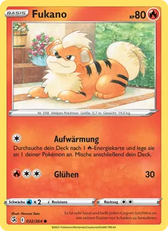 Karte Fukano aus Fusionsangriff, Nummer 32/264