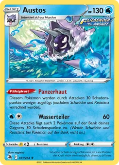 Karte Austos aus Fusionsangriff, Nummer 51/264