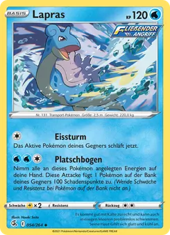Karte Lapras aus Fusionsangriff, Nummer 54/264