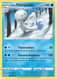 Karte Galar-Flampivian aus Fusionsangriff, Nummer 72/264