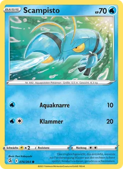 Karte Scampisto aus Fusionsangriff, Nummer 74/264