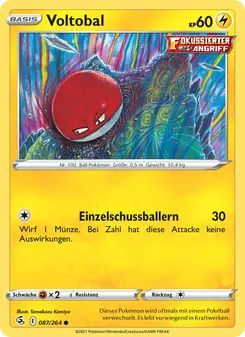 Karte Voltobal aus Fusionsangriff, Nummer 87/264