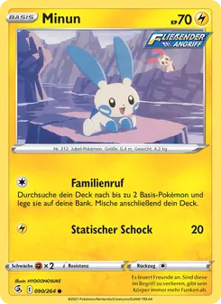 Karte Minun aus Fusionsangriff, Nummer 90/264