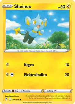 Karte Sheinux aus Fusionsangriff, Nummer 91/264