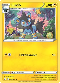 Karte Luxio aus Fusionsangriff, Nummer 92/264